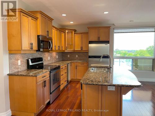 804 - 250 Pall Mall Street, London, ON - Indoor Photo Showing Kitchen With Double Sink