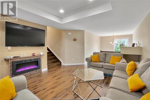 11948 Boulder Crescent, Windsor, ON - Indoor Photo Showing Living Room With Fireplace