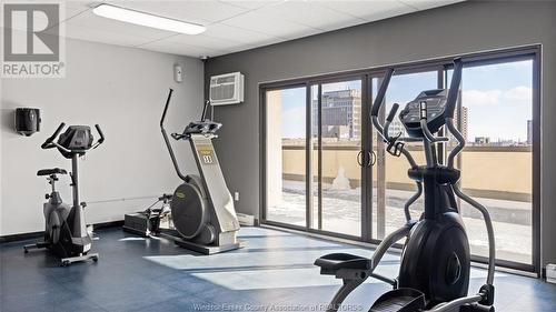 150 Park Street West Unit# 609, Windsor, ON - Indoor Photo Showing Gym Room