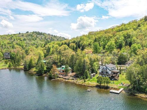 Aerial photo - 53 Ch. Du Lac-Morency, Saint-Hippolyte, QC - Outdoor With Body Of Water With View