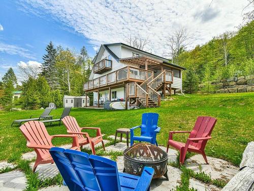 Exterior - 53 Ch. Du Lac-Morency, Saint-Hippolyte, QC - Outdoor With Deck Patio Veranda With Backyard