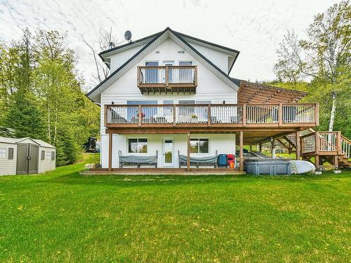 Back facade - 53 Ch. Du Lac-Morency, Saint-Hippolyte, QC - Outdoor With Deck Patio Veranda With Exterior