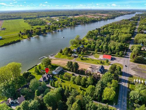 Aerial photo - 1916 Ch. Des Patriotes, Saint-Ours, QC - Outdoor With Body Of Water With View