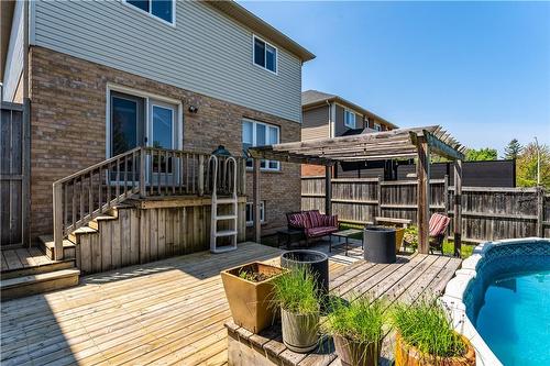 3 Muscat Drive, Grimsby, ON - Outdoor With Above Ground Pool With Deck Patio Veranda With Exterior