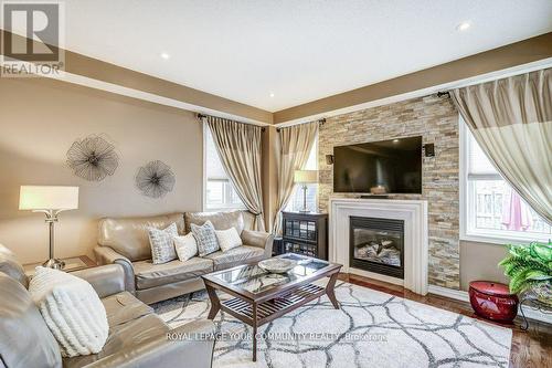 76 Augustine Avenue, Richmond Hill, ON - Indoor Photo Showing Living Room With Fireplace