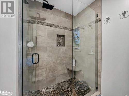 Large shower - 55 Forest Street, Parry Sound, ON - Indoor Photo Showing Bathroom