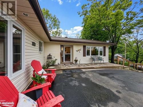 Front patio area + parking - 55 Forest Street, Parry Sound, ON - Outdoor With Deck Patio Veranda