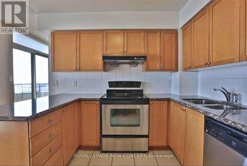 2615 - 3880 Duke Of York Boulevard, Mississauga, ON - Indoor Photo Showing Kitchen With Double Sink