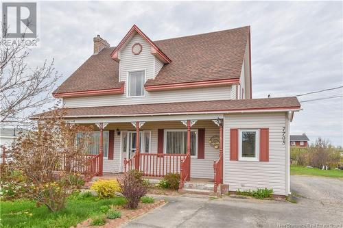 7705 Saint-Paul Street, Bas-Caraquet, NB - Outdoor With Deck Patio Veranda With Facade