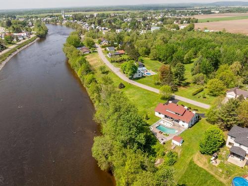 Aerial photo - 720 Ch. De L'Île-Grandbois, Saint-Casimir, QC - Outdoor With View