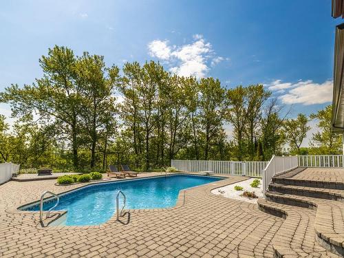 Pool - 720 Ch. De L'Île-Grandbois, Saint-Casimir, QC - Outdoor With In Ground Pool With Backyard