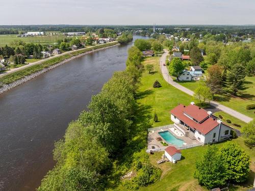 Aerial photo - 720 Ch. De L'Île-Grandbois, Saint-Casimir, QC - Outdoor With Body Of Water With View