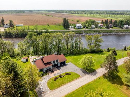 Aerial photo - 720 Ch. De L'Île-Grandbois, Saint-Casimir, QC - Outdoor With View