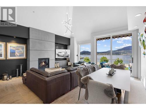 1128 Sunset Drive Unit# 317, Kelowna, BC - Indoor With Fireplace