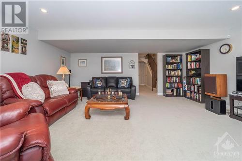 Fully Finished Walk-Out Basement with Full Bathroom - 340 Kilspindie Ridge, Ottawa, ON - Indoor Photo Showing Living Room