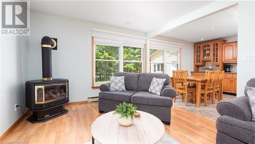 75 Lakeland Drive, Sauble Beach, ON - Indoor Photo Showing Living Room With Fireplace
