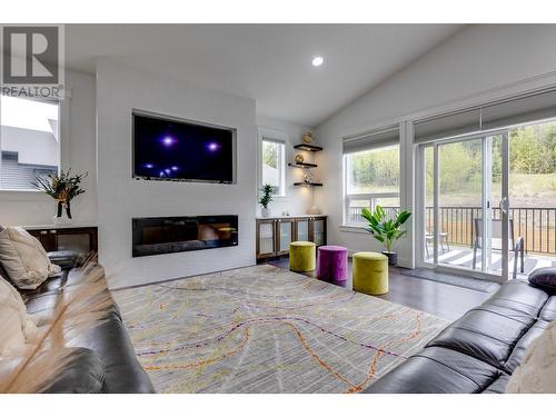 4799 Parkside Drive, Prince George, BC - Indoor Photo Showing Living Room With Fireplace