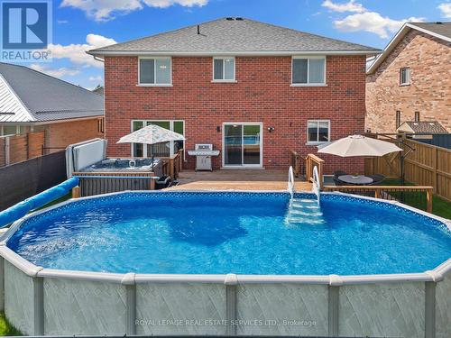 24 Kipling Drive, Belleville, ON - Outdoor With Above Ground Pool With Deck Patio Veranda With Exterior