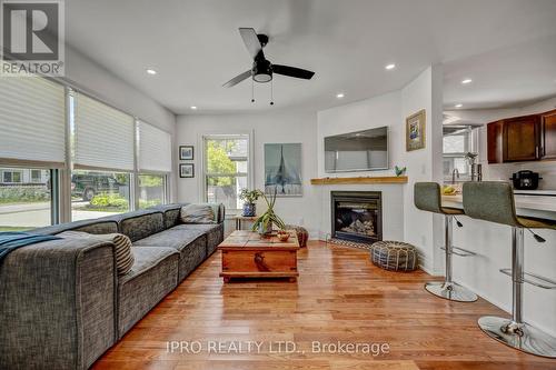 22 Jane Street, Collingwood, ON - Indoor Photo Showing Living Room With Fireplace