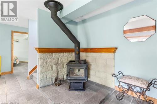 55 Forbes Road, Northern Bruce Peninsula, ON - Indoor Photo Showing Other Room With Fireplace