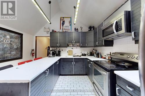 534 Queen Street E, Toronto, ON - Indoor Photo Showing Kitchen With Double Sink