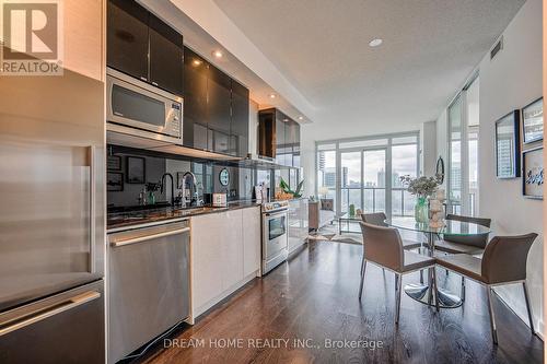 2017 - 121 Mcmahon Drive, Toronto, ON - Indoor Photo Showing Kitchen With Stainless Steel Kitchen