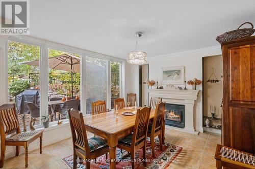 204 Holmes Avenue, Toronto, ON - Indoor Photo Showing Dining Room With Fireplace