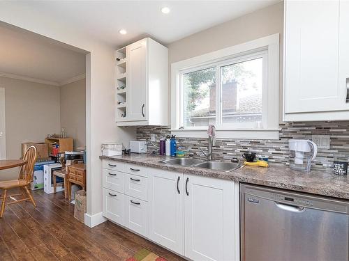 2357 Malaview Ave, Sidney, BC - Indoor Photo Showing Kitchen With Double Sink
