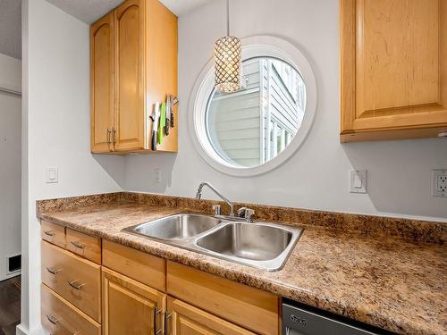 215-205 1St St, Courtenay, BC - Indoor Photo Showing Kitchen With Double Sink