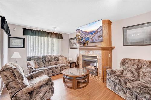 69 Queenslea Drive, Hamilton, ON - Indoor Photo Showing Living Room With Fireplace