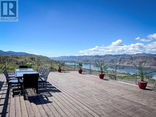 1551 3 Highway E, Osoyoos, BC - Outdoor With Body Of Water With Deck Patio Veranda With View