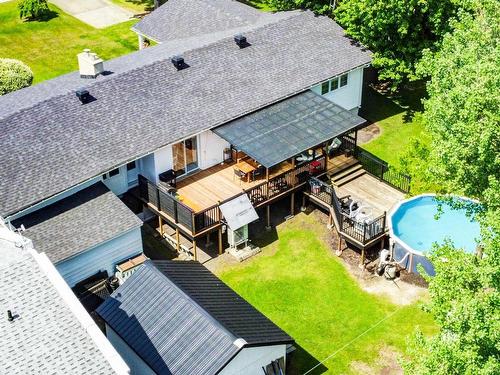 Vue d'ensemble - 370 Rue Principale, Grenville, QC - Outdoor With Above Ground Pool With Deck Patio Veranda