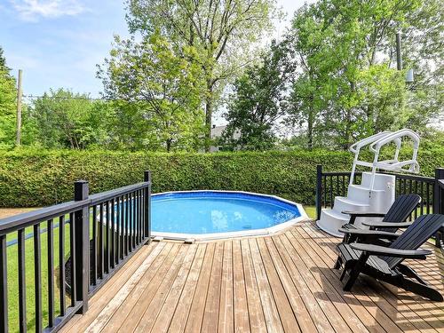 Piscine - 370 Rue Principale, Grenville, QC - Outdoor With Above Ground Pool With Deck Patio Veranda With Backyard