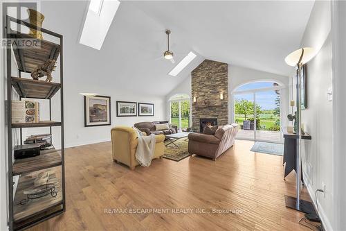 1901 River Road E, Haldimand, ON - Indoor With Fireplace
