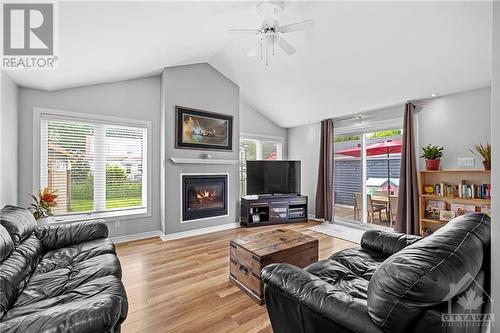 253 Anna Avenue, Ottawa, ON - Indoor Photo Showing Living Room With Fireplace