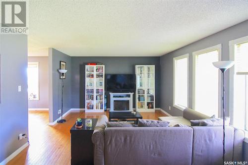 2 Morrison Drive, Yorkton, SK - Indoor Photo Showing Living Room With Fireplace