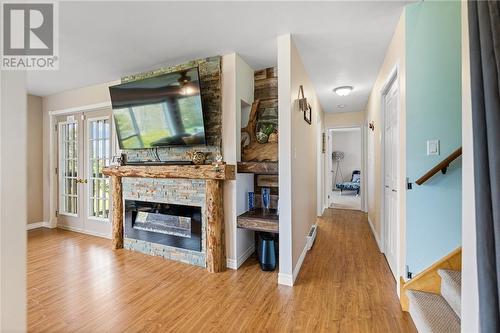 141 Marys Point Road, Harvey, NB - Indoor Photo Showing Living Room With Fireplace