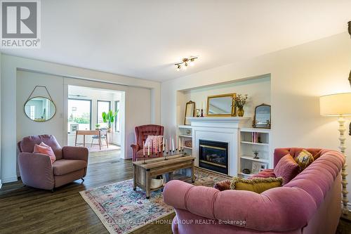 38 Grassyplain Drive, Hamilton, ON - Indoor Photo Showing Living Room With Fireplace