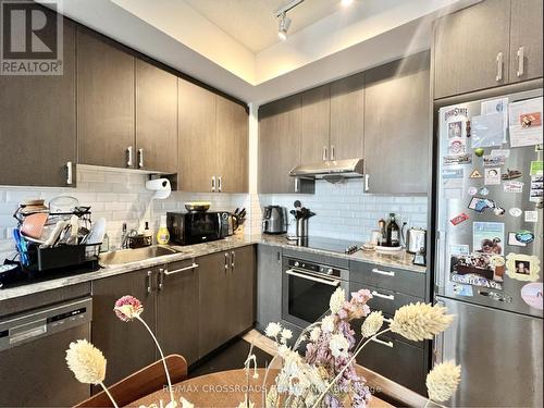 309 - 50 Ann O'Reilly Road, Toronto, ON - Indoor Photo Showing Kitchen With Stainless Steel Kitchen With Upgraded Kitchen