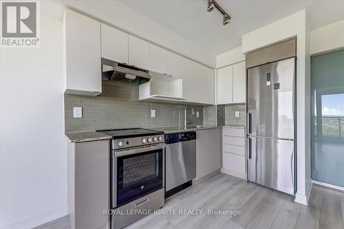 1106 - 120 Varna Drive, Toronto, ON - Indoor Photo Showing Kitchen With Stainless Steel Kitchen