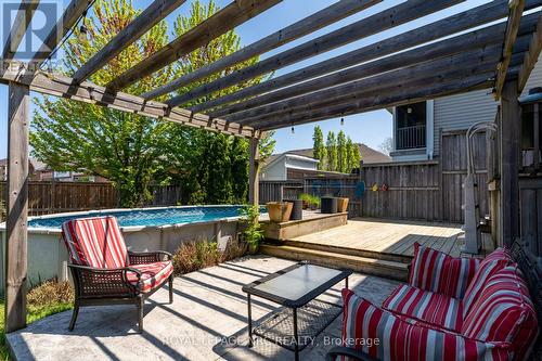 3 Muscat Drive, Grimsby, ON - Outdoor With Above Ground Pool With Deck Patio Veranda With Exterior