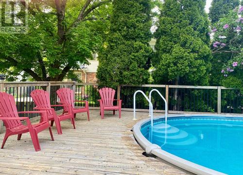 13 Boese Court, St. Catharines, ON - Outdoor With Above Ground Pool With Deck Patio Veranda