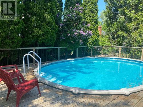 13 Boese Court, St. Catharines, ON - Outdoor With Above Ground Pool With Deck Patio Veranda With Backyard