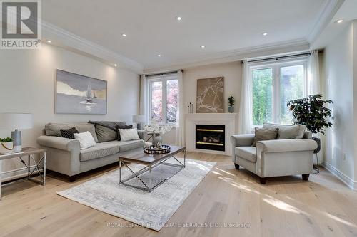 3306 Timeless Drive, Oakville, ON - Indoor Photo Showing Living Room With Fireplace