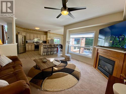 1 Kirbys Way, Huntsville, ON - Indoor Photo Showing Living Room With Fireplace