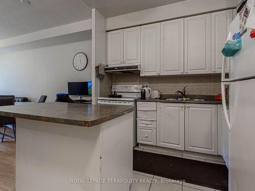 226-3888 Duke Of York Blvd, Mississauga, ON - Indoor Photo Showing Kitchen With Double Sink