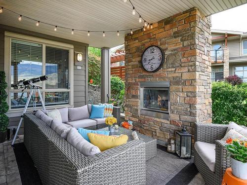 23-130 Colebrook Rd, Kamloops, BC - Outdoor With Fireplace With Deck Patio Veranda