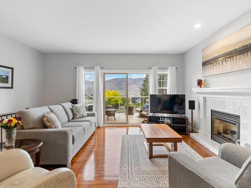 1911 Kechika Street, Kamloops, BC - Indoor Photo Showing Living Room With Fireplace