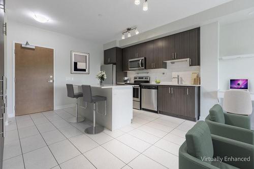 virtually staged Kitchen/Living Room - 320 Plains Road|Unit #517, Burlington, ON - Indoor Photo Showing Kitchen