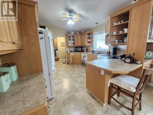 225 3Rd Street, North Weyburn, SK - Indoor Photo Showing Kitchen With Double Sink